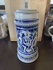Old Gerz Beer Stein With Pewter Lid. W. Germany Original Gerzit picture