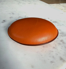 Hermès Orange Leather Stone Paperweight picture