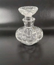 Vintage Art Deco Ofnah Cut Crystal Glass Perfume Bottle w/ Stopper  picture