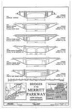 Greenwich Connecticut 1937-1938 Merritt Parkway Bridges Diagram New Canaan picture