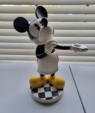 Vintage Disney Mickey Mouse Tray Holder Figurine Disney Theme Park 13” Tall picture