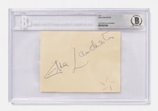 The Bride of Frankenstein, Elsa Lanchester, Signed Album Page with a Beckett COA picture