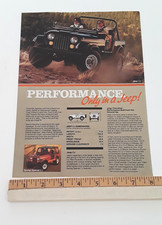 JEEP CJ ORIGINAL 1985 AD picture