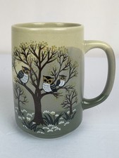 Otagiri Owls in a Tree Coffee Mug Tea Cup Hand Crafted Vintage picture