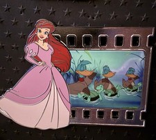 In Hand Disney PALM Silver Ariel Pink a la Mode Princess Jumbo Chaser Pin LE 400 picture