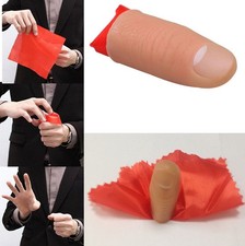 2x Magic Thumb scarf Trick Rubber Close Up Vanish Appearing Finger Trick Props picture