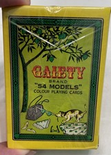 VINTAGE GAIETY BRAND 54 MODELS PLAYING CARDS COMPLETE SEALED picture