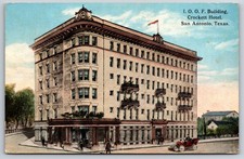 IOOF Building Crockett Hotel San Antonio Texas Odd Fellows Postcard picture