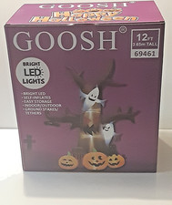 GOOSH 12 FT Halloween Inflatable Haunted Tree w/ LED Lights Outdoor Yard  Decor picture