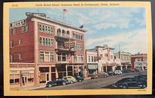 Vintage Postcard 1935 South Broad Street, Dominion Hotel Globe, Arizona (AZ) picture
