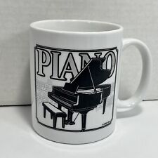 Grand Piano Ceramic Coffee Cup Mug 1991 Concert Recital picture