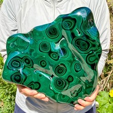 23.32LB Natural Polished Malachite Mineral freeform specimen Reiki Stone picture