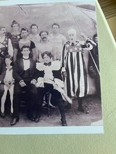 Houdini, Harry and Bess with th Welsh Bros Circus 1895, Rare early reprint photo picture