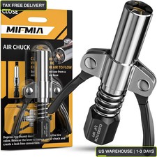 Locking Air Chuck, Heavy Duty Open Flow with Six Steel Jaws, Locks onto Any Tire picture