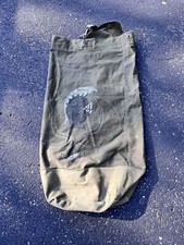 vintage US Army duffle bag MARINE trench art HAND PAINTED army military NAMED WA picture