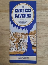 Vintage Brochure The Endless Caverns Virginia Cave Info and Map picture