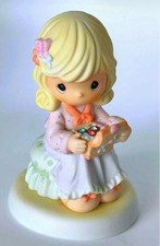 Precious Moments I Will Always Treasure You a Girl with Sparkling Gems Rhineston picture