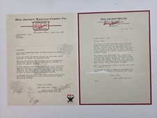 1914 1934 antique RED JACKET PUMP LETTERHEADS davenport ia JACOB BENDER picture