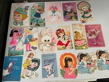 Lot of 17 Vintage Easter Cards Daughter Granddaughter 1960's 70's Signed picture