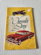 The Chevrolet Story 1912 - 1954 History Brochure Booklet Original 1954 Chevy VTG picture