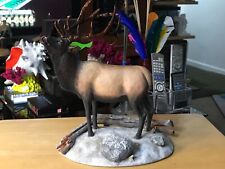 WINTER CALL   MOOSE SCULPTURE   TALL: 11” x LARGE: 10” ( Refurbished) picture