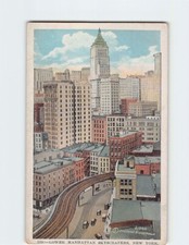 Postcard Lower Manhattan Skyscrapers Manhattan USA picture