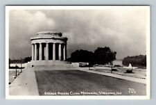 RPPC Vincennes IN-Indiana George Rogers Clark Memorial c1950 Vintage Postcard picture
