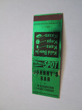 Vintage Johnny's Bar Washburn Wisconsin Matchbook Cover picture