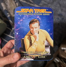 Metallic Impressions Star Trek Distinguished Officers Kirk 5 Embossed Metal 1997 picture