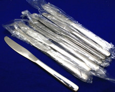 8 Vintage USOL Mess Hall Military Stainless Serrated Dinner Knife 8.5” picture