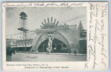 Postcard Brooklyn Eagle Post Card Series 3 Entrance to Dreamland Coney Island NY picture