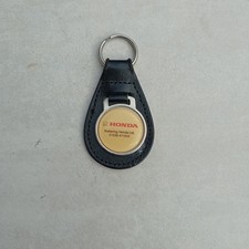 Vintage Leather Keyring Fob Honda Kettering Car Dealership Promo Retro UK picture