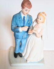 Vintage Bride And Groom Norman Rockwells 1984 Porcelain Figurine Wedding  picture