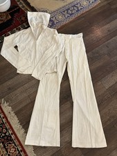 Vintage WWII US Navy ABBOT Sailor Uniform 2 Shirts 1 Pant Hat Bag Crackerjack picture
