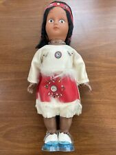 Beutiful Native American Doll in Leather Dress 11