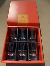 Murano Salviati Venezia Bottoncini Crystal Shot Glasses Set of 6 W/Original Box picture