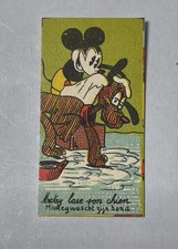 1930 Choc Rubis Verviers Mickey Mouse Lave Son Chien picture