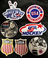 USA Hockey 1980 Miracle on Ice 45th Anniversary (1980-2025)  7 Sticker Set- 3