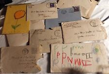 Lot 1940s Vintage Letters Poems Drawings by Little Boy DENNIS MALLORY Yale Iowa picture