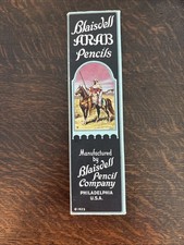 Antique Blaisdell Arab No. 2 3/6 Pencils with the Box - Intact Set of 12 Pencils picture