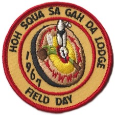 Hoh-Squa-Sa-Gah-Da Lodge 251 PA 1967 Field Day Patch Red Bdr (AR5455) picture