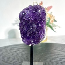 0.97LB  High quality rare amethyst dragon egg cave decoration picture