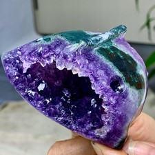 236G Natural Amethyst geode quartz cluster crystal specimen Healing picture