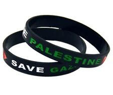 100 X Free Palestine Silicone wrist band UK seller Palestinian flag Gaza, Joblot picture
