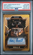 2025 Topps Chrome Pixar Gold Gilded Pixar Ben Burtt AUTO PSA 8 NM-MT picture