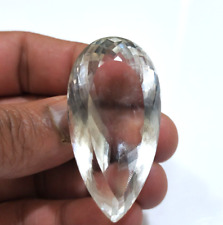 Natural White Clear Quartz Faceted Pear Shape 184 Crt Loose Gemstone picture