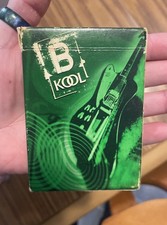 Vintage 1998 B KOOL Cigarettes Promotional Playing Cards Deck Guitar Green picture