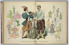 Photo:New York NY 1895 Bicycle Dress Reformers Bloomers Knickers Handshake picture