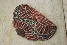 Beaded Purse or Clutch Antique vintage French beautiful shape bead pattern bag picture