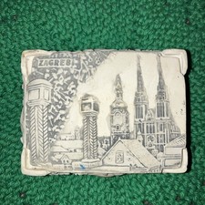 Vintage Hand Made In Croatia Trinket Box with Lid from Zagreb Croatia 3” picture